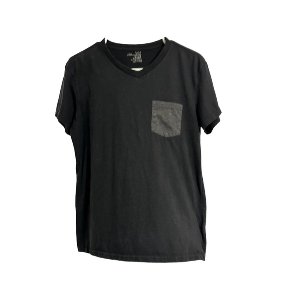 Blue Crown | Shirts | Mens Black Vneck Blue Crown Tshirt Size Large ...